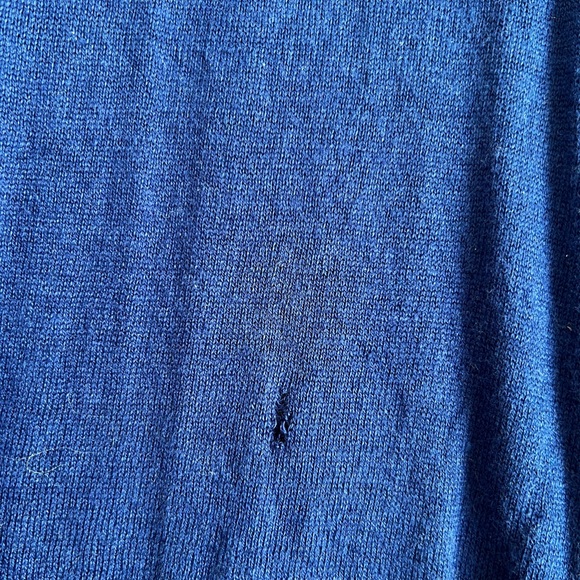 Diesel Dark Blue Long Sleeve V-Neck Top - Picture 5 of 6